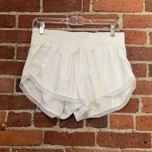 White running shorts
